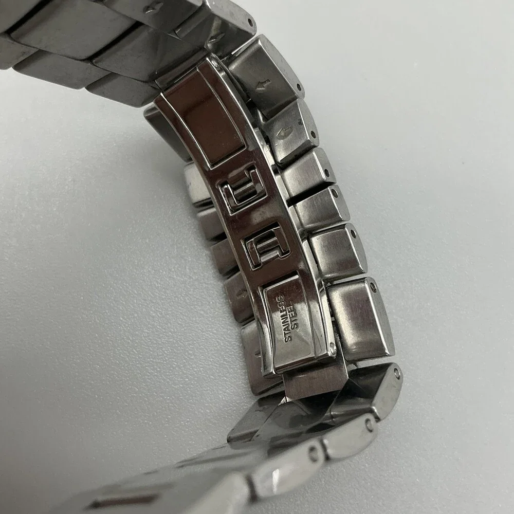 Pierre Balmain Mens Watch 32mm Black Dial Stainless Bracelet 3181 New Battery 8